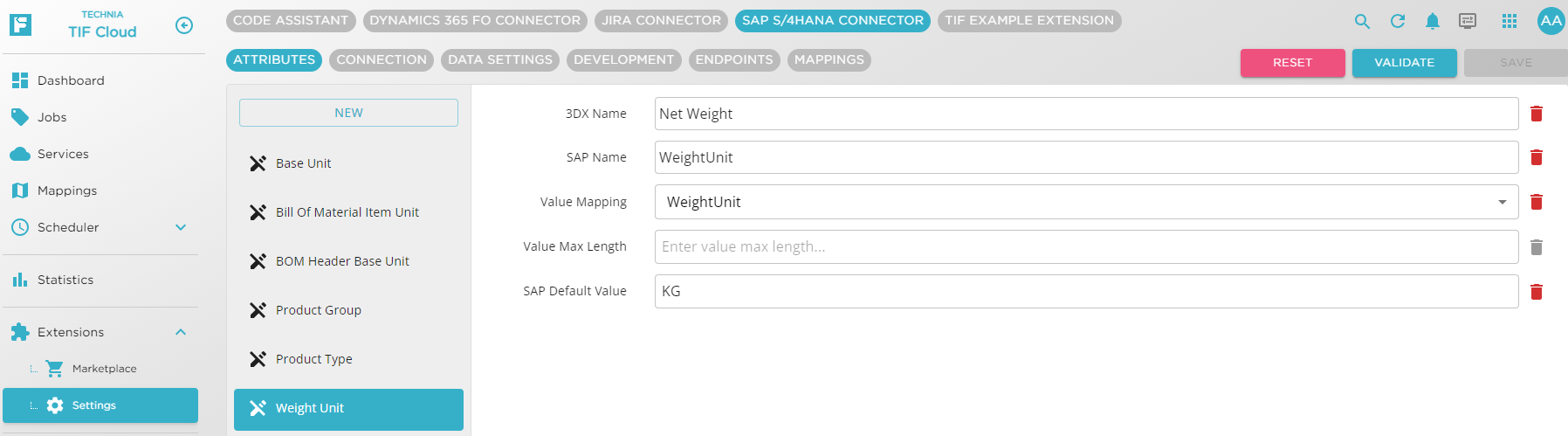 SAP S4HANA Extension Settings Attributes 6
